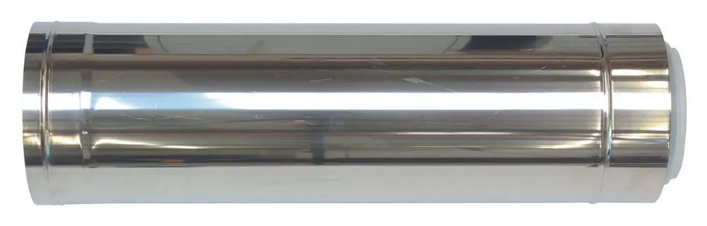 Verchromtes Metallrohr in zylindrischer Form, geeignet für die Anwendung in der Heiztechnik, möglicherweise kompatibel mit Vaillant-Produkten.